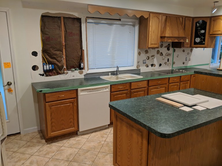 Kitchen before transformation