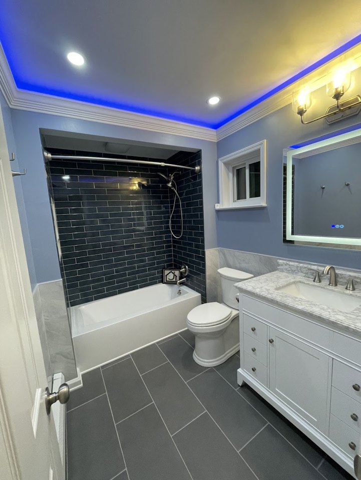 Approved completed bathroom transformation